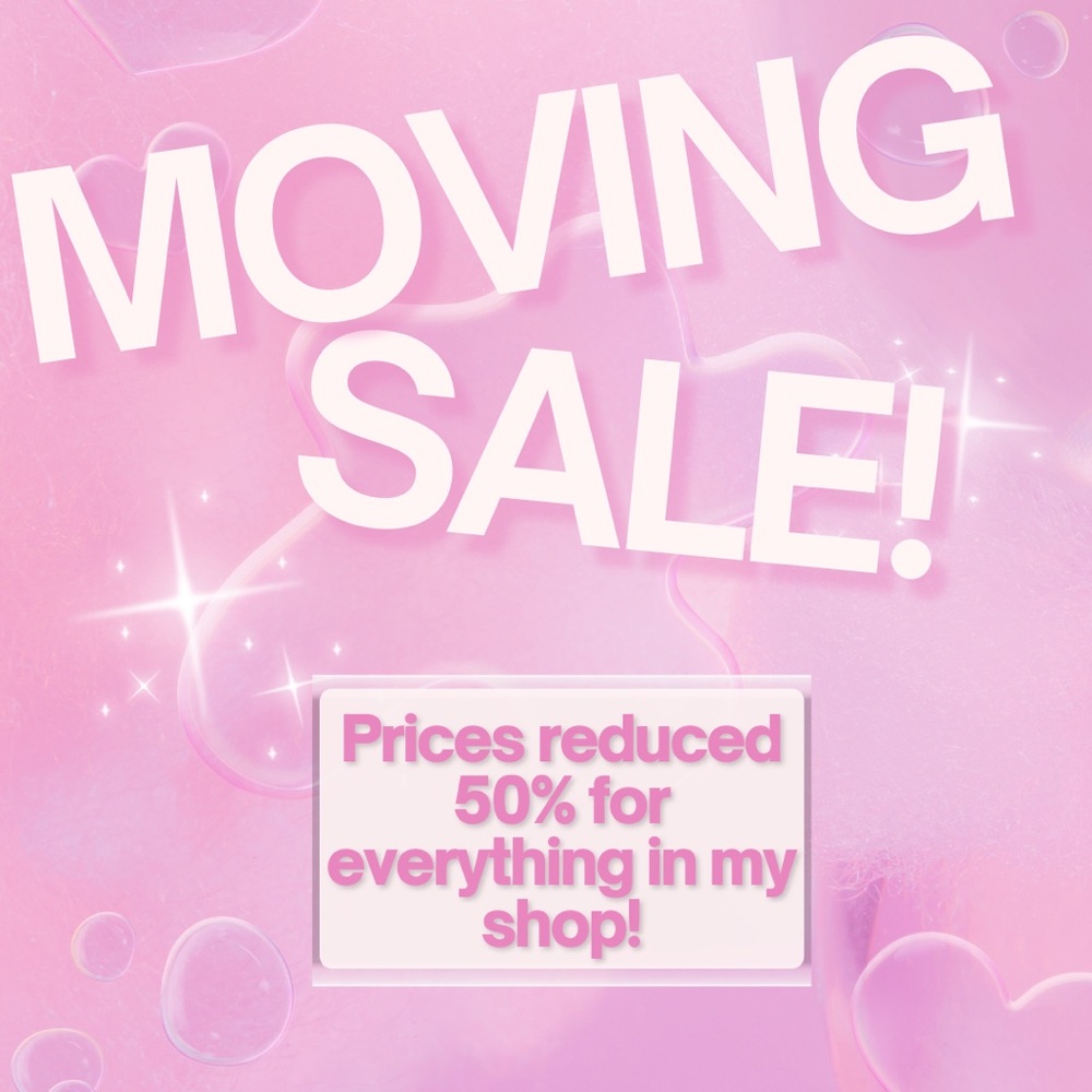 EVERYTHING IS 50% OFF